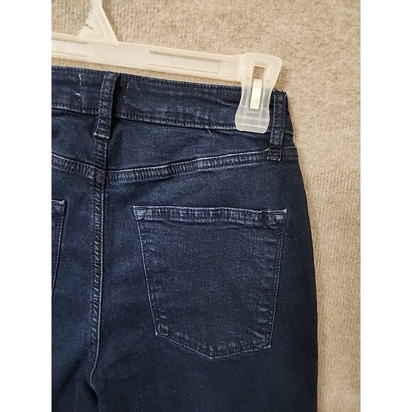 Sonoma Curvy High Rise Straight Jeans Womens 2 Blue Dark Wash Stretch NEW - Picture 7 of 10